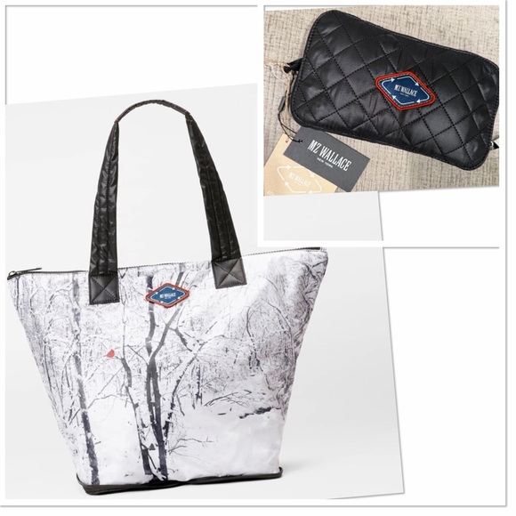 MZ Wallace PACKABLE MARKET TOTE in a Winter cardinal print ⭐️Limited Edition ⭐️